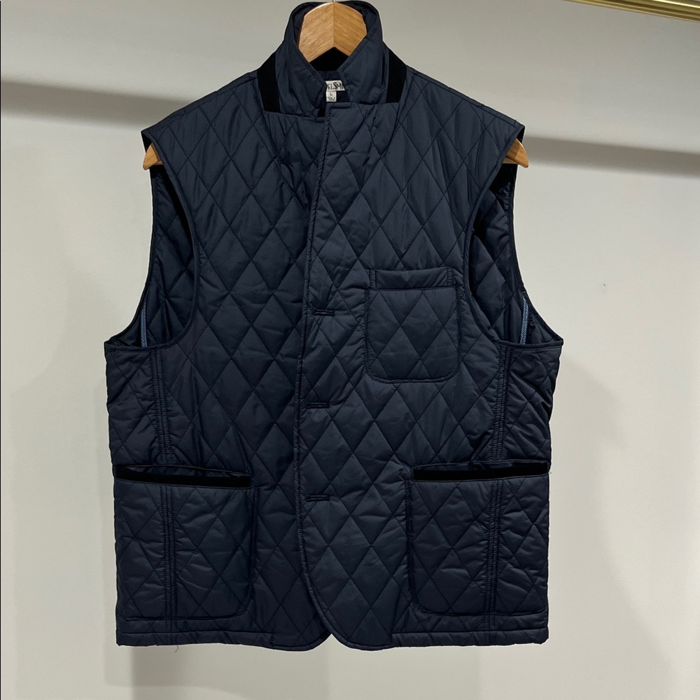 TravelSmith Navy Quilted Vest